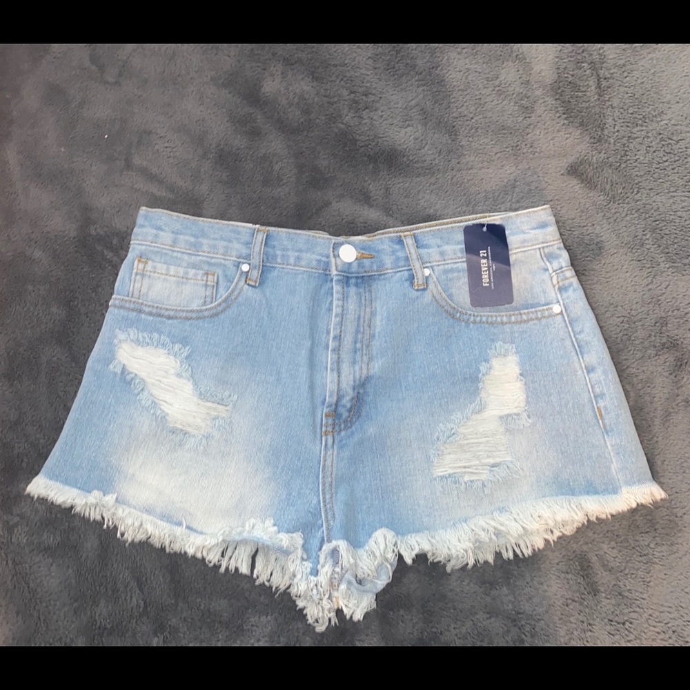 Forever 21 high waisted denim shorts